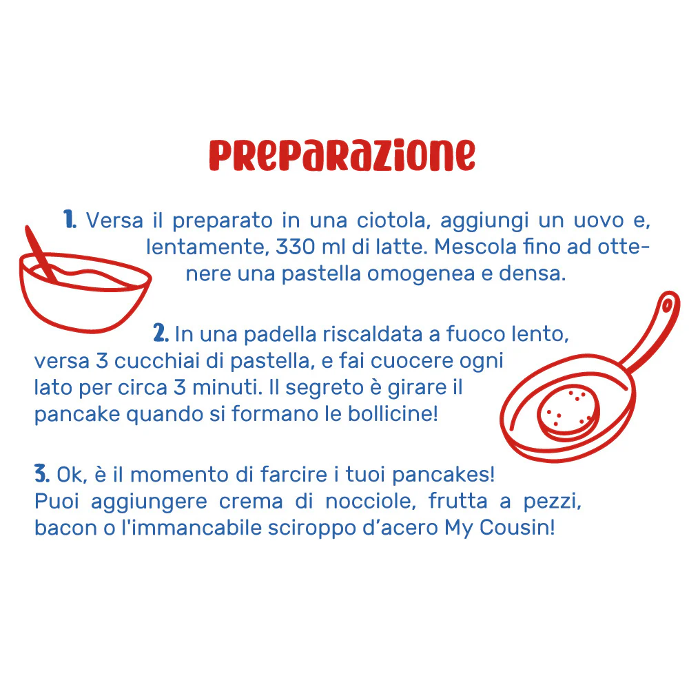 6x American Uncle Preparato per Pancakes, 6 preparati per 10 pancakes l'uno da 250g - Image 3