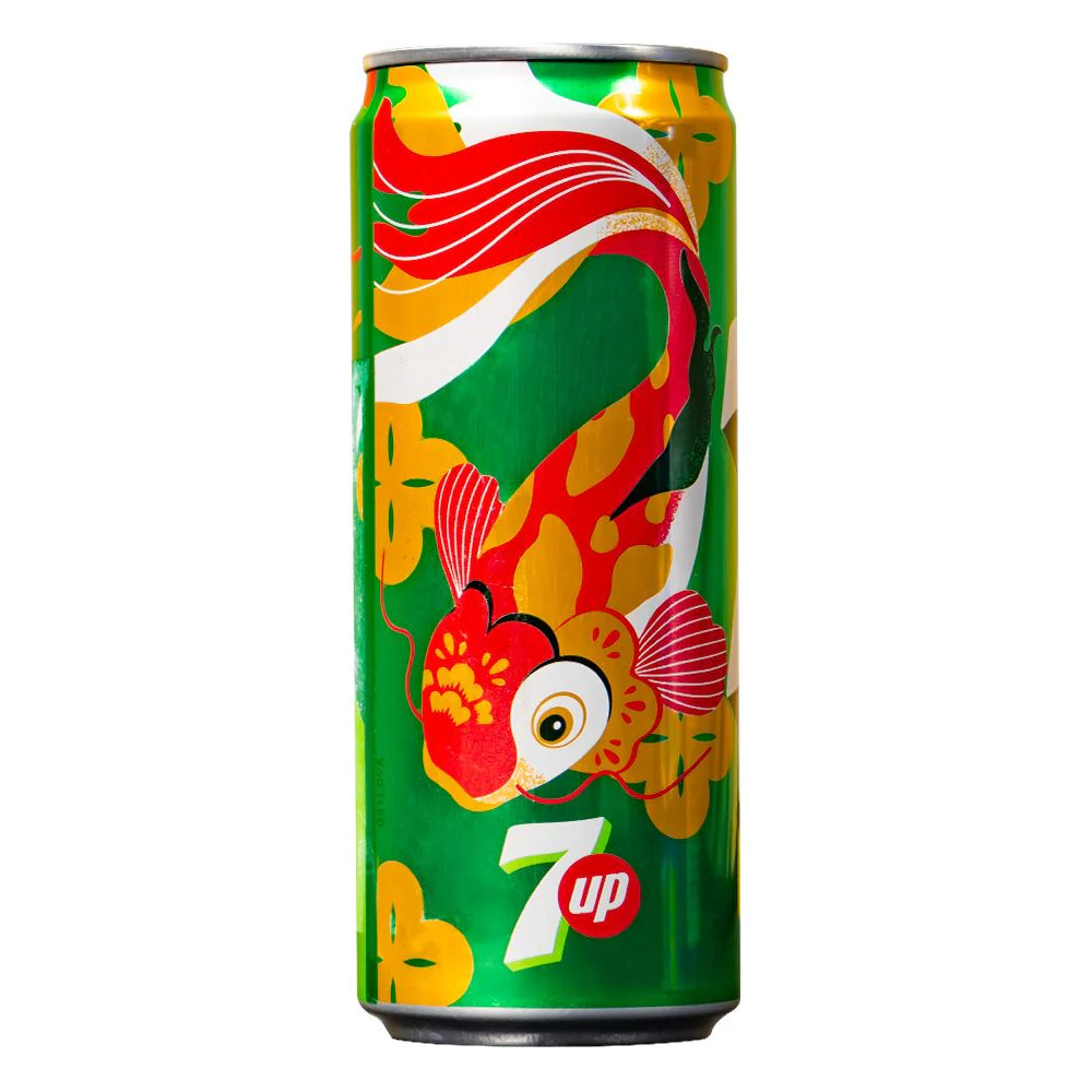 7 Up Koi Carp Lemon, bevanda gassata al gusto di limone da 330ml