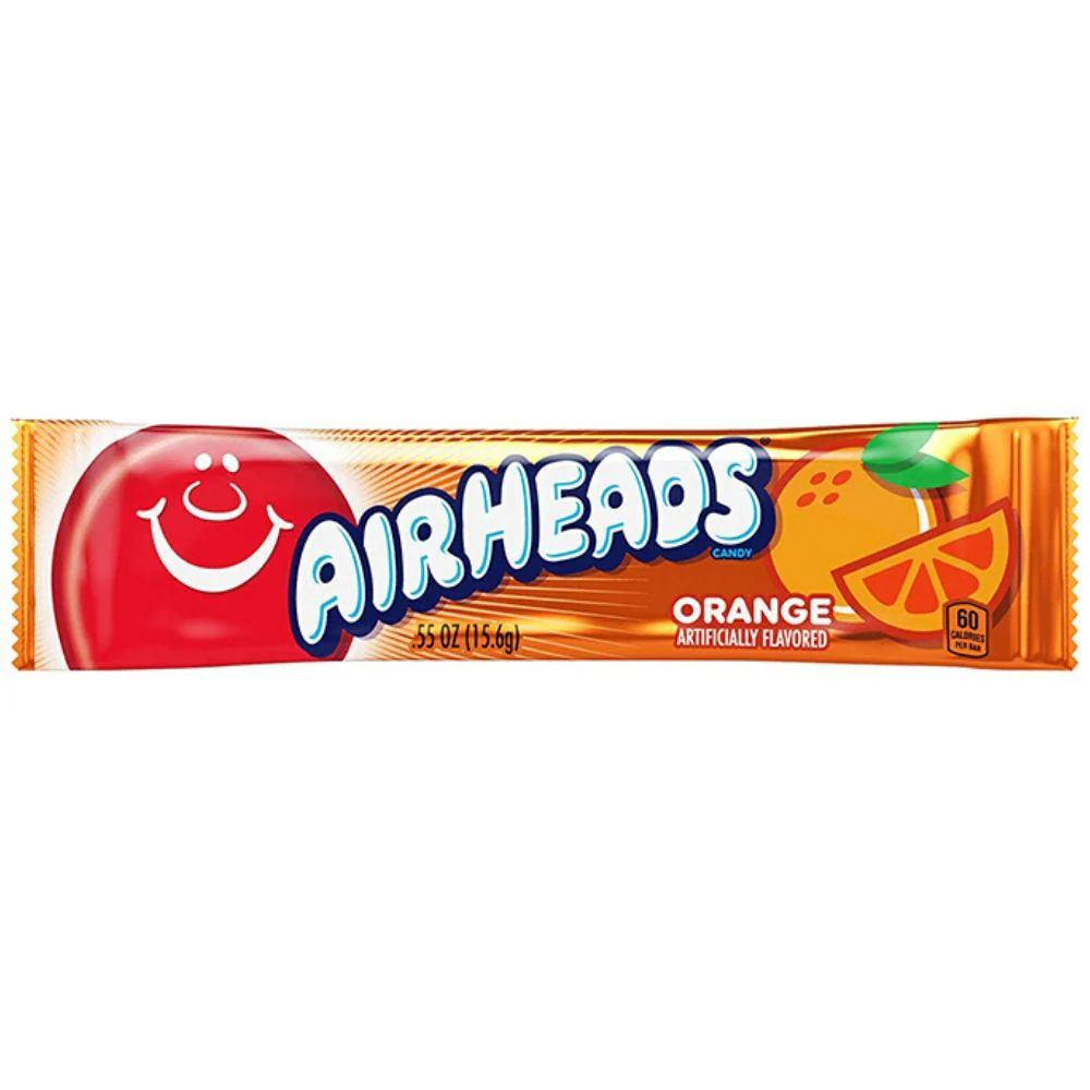 Airheads Orange, caramella all'arancia da 16g