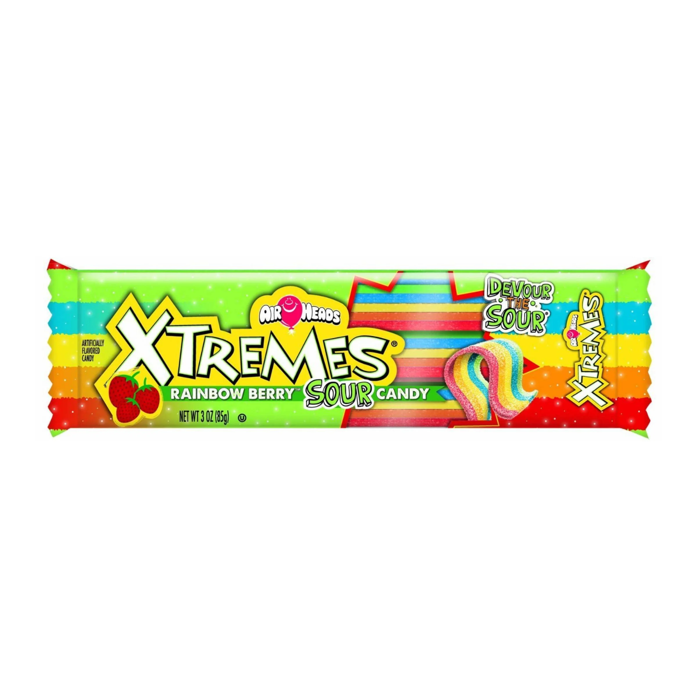 Airheads Xtremes Candy Rainbow Berry, caramelle alla frutta da 57g