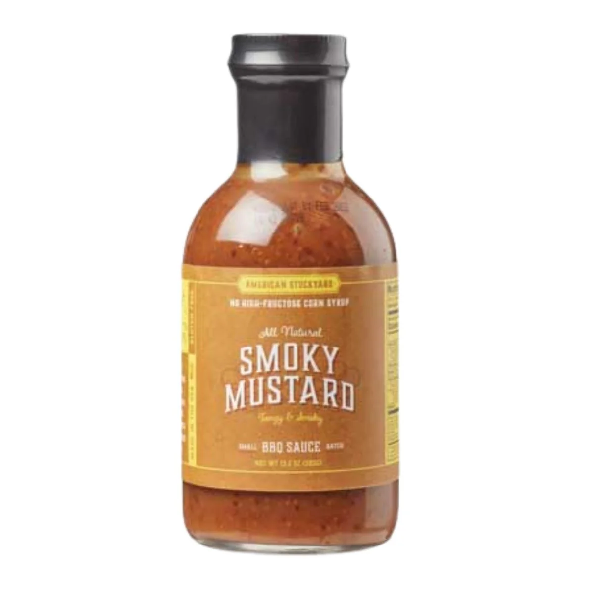 American Stockyard Smoky Mustard BBQ Sauce, salsa barbecue con mostarda da 383g