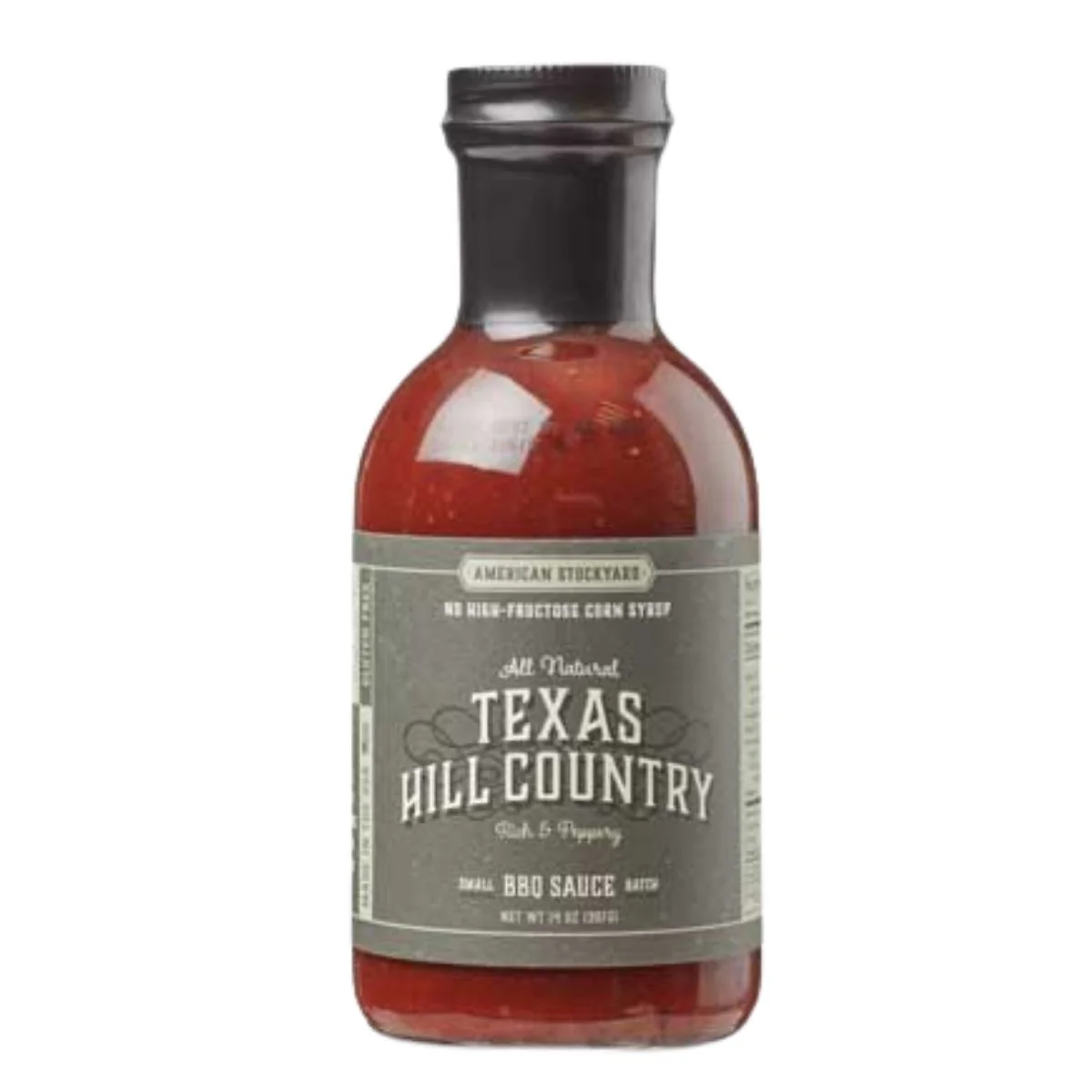 American Stockyard Texas Hill Country BBQ Sauce, salsa barbecue con quattro peperoncini diversi da 397g