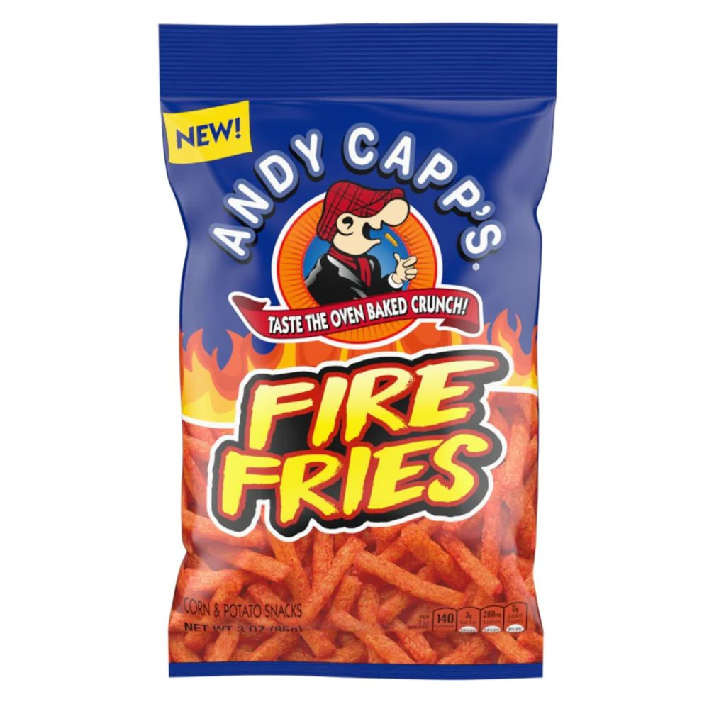 Andy Capp's Fire Fries, patatine piccanti da 85g