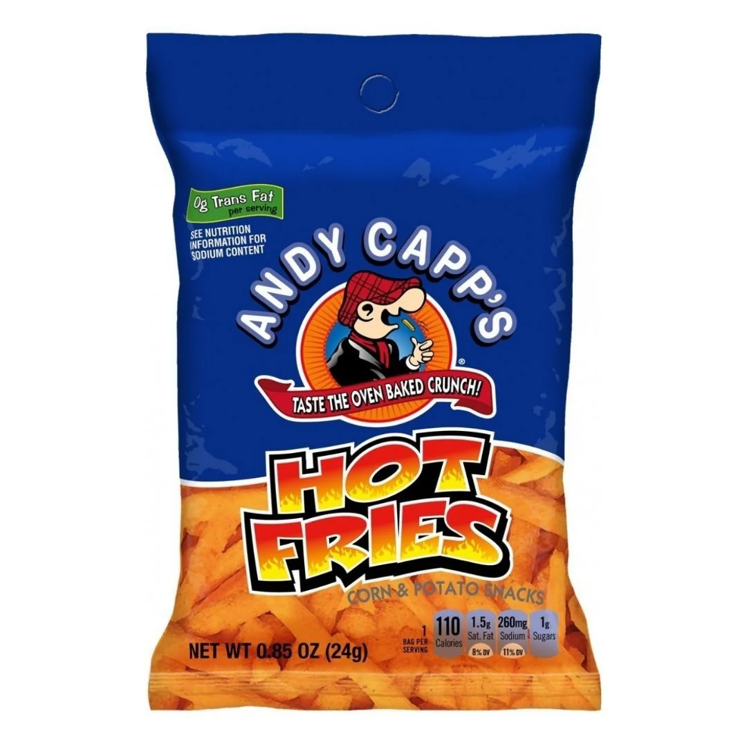 Andy Capp's Hot Fries, patatine al peperoncino da 24g