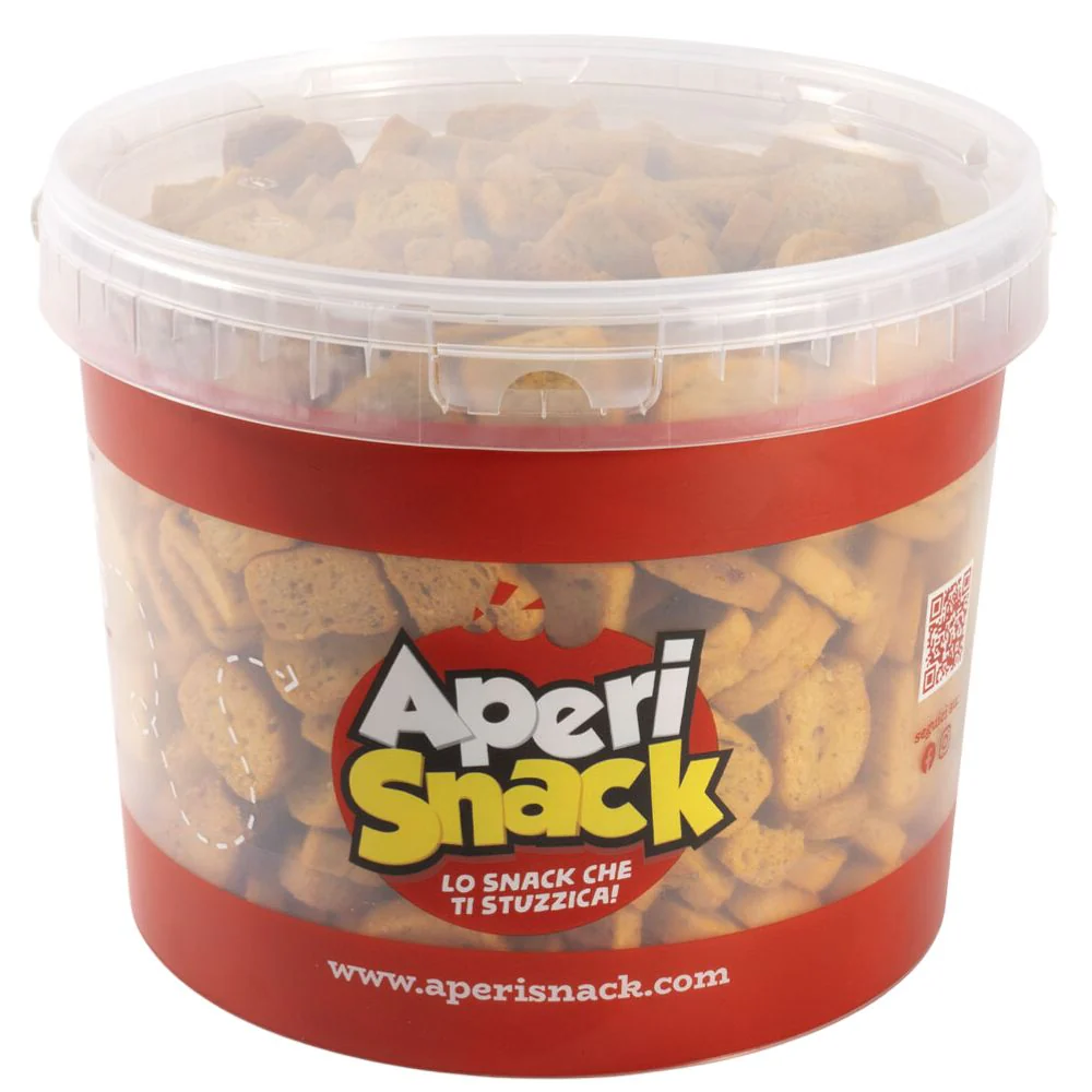 Aperisnack Crostini Mediterranei, crostini al gusto di pomodoro, olio e origano da 1kg
