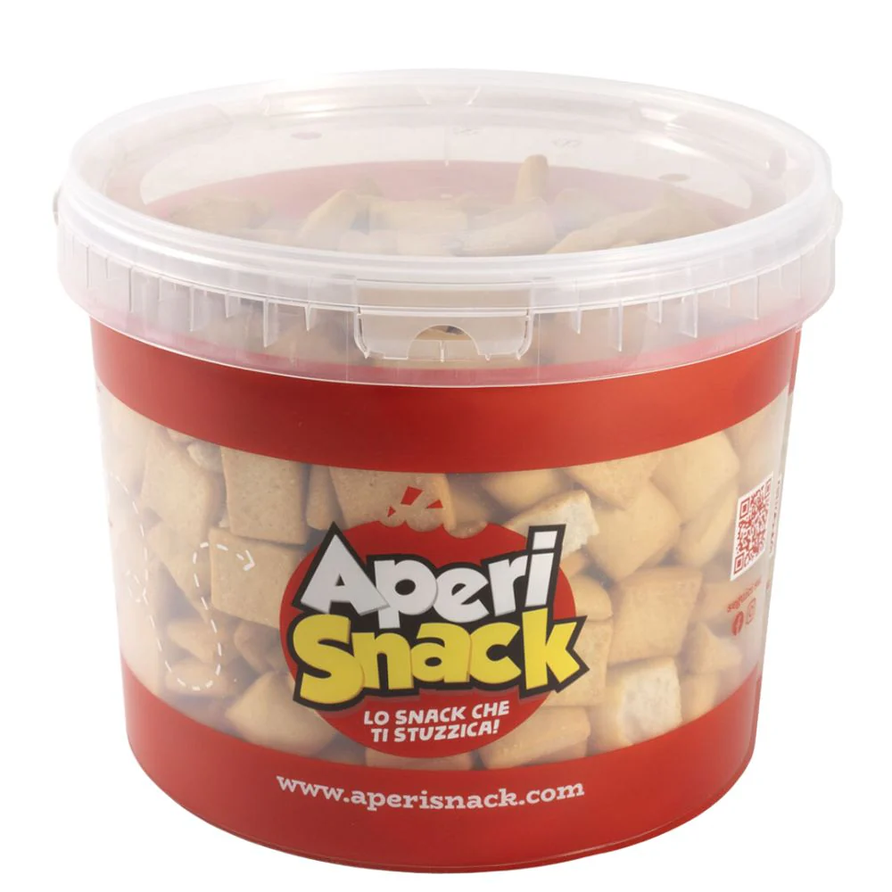 Aperisnack Rustichelle Al Prosciutto, snack al gusto di prosciutto da 1.2kg