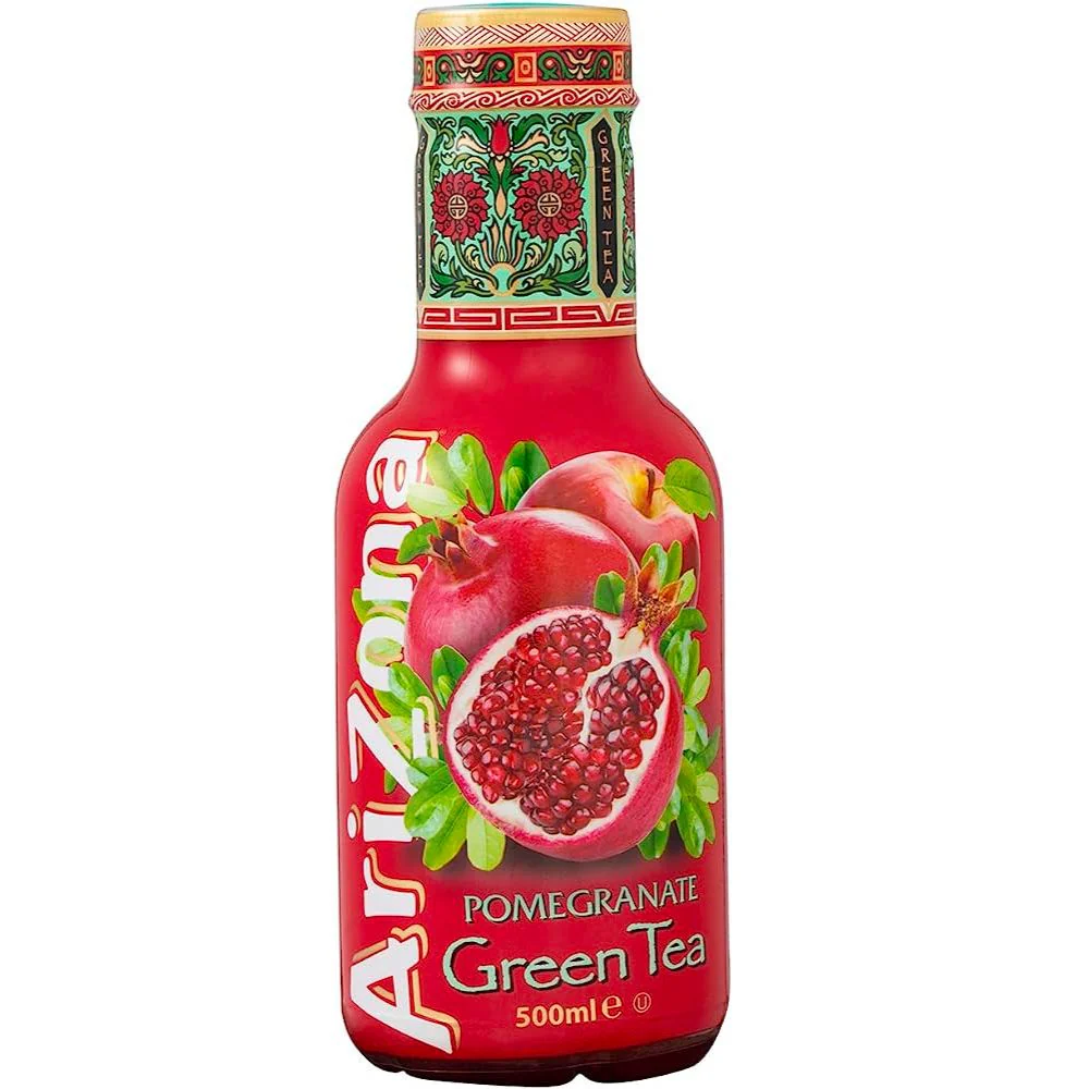 Arizona Green Tea Pomegranate, tè verde al melograno da 500ml