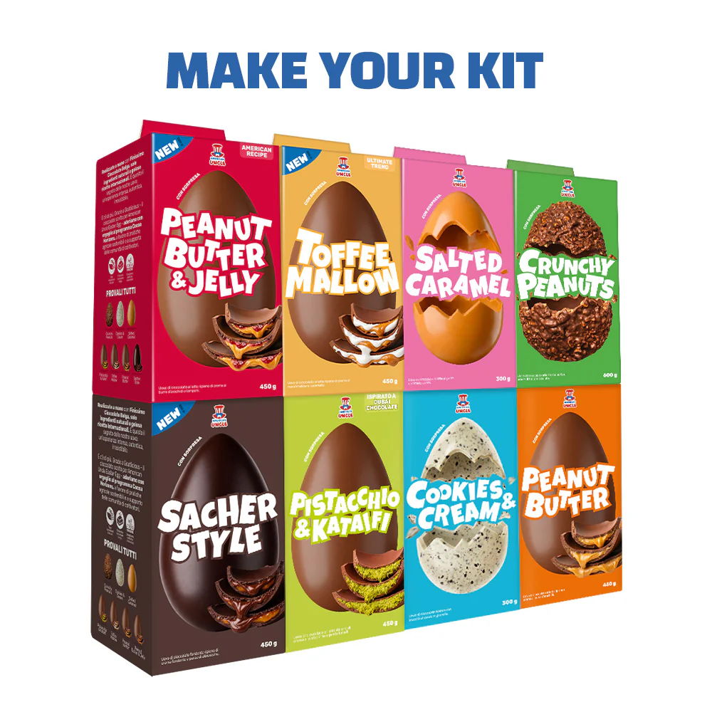 AU “Make your kit” Easter Egg - kit da 3 a 8 uova di Pasqua, gusti a scelta
