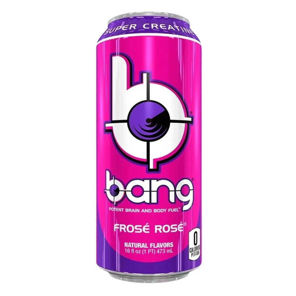 Bang Frosè Rosè, energy drink al gusto di vino rosè da 473ml