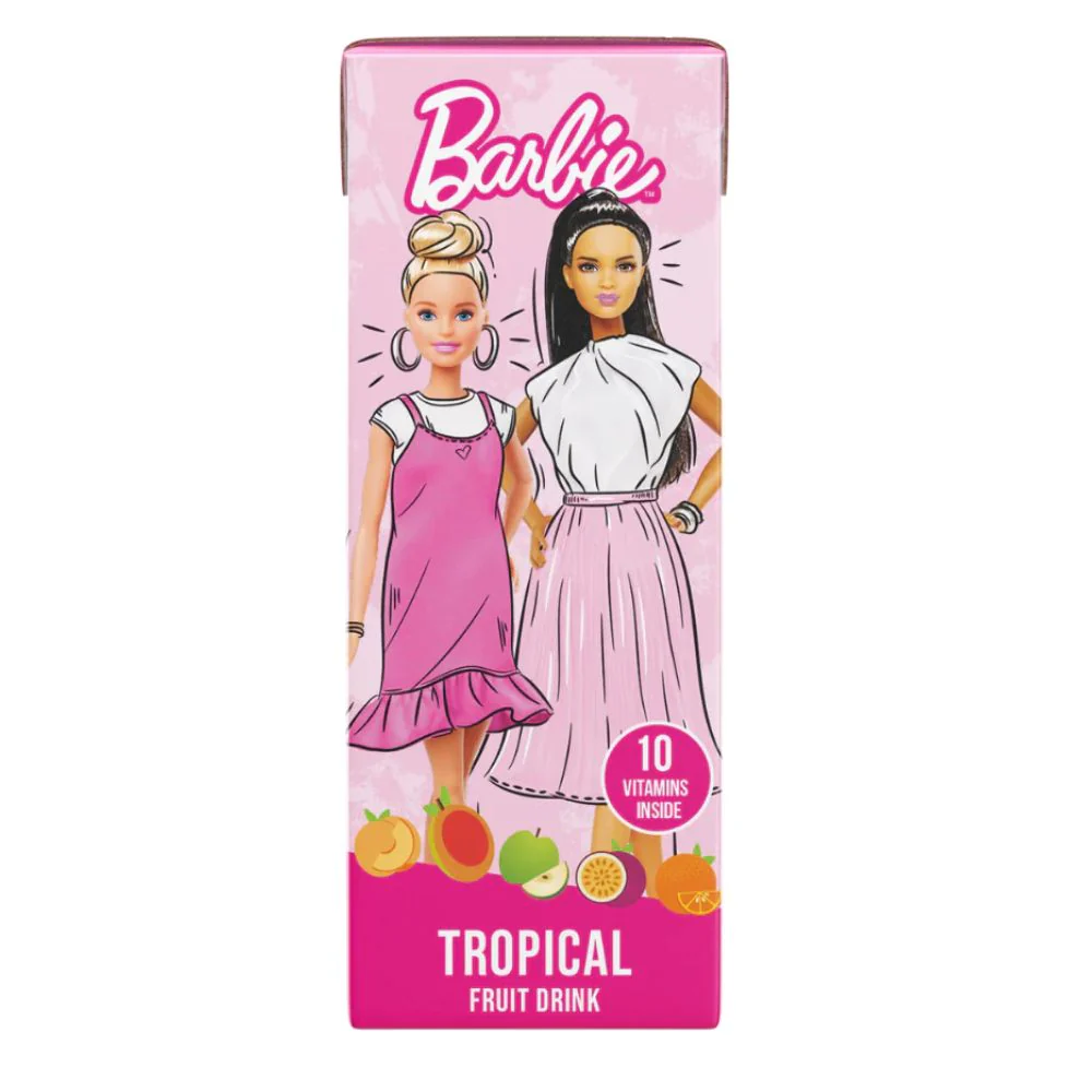 Barbie Fruit Drink Tropical, succo di frutta tropicale da 200ml
