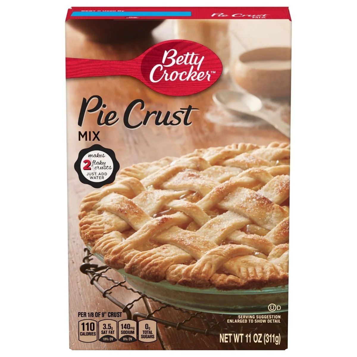 Betty Crocker Pie Crust Mix, preparato per crostate da 311g
