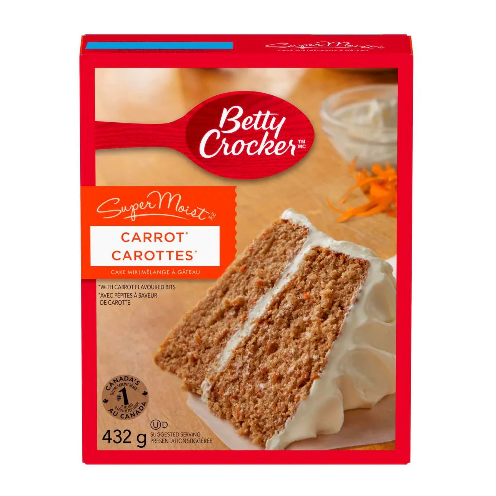 Betty Crocker Super Moist Carrot Cake, preparato per torta di carote da 432g