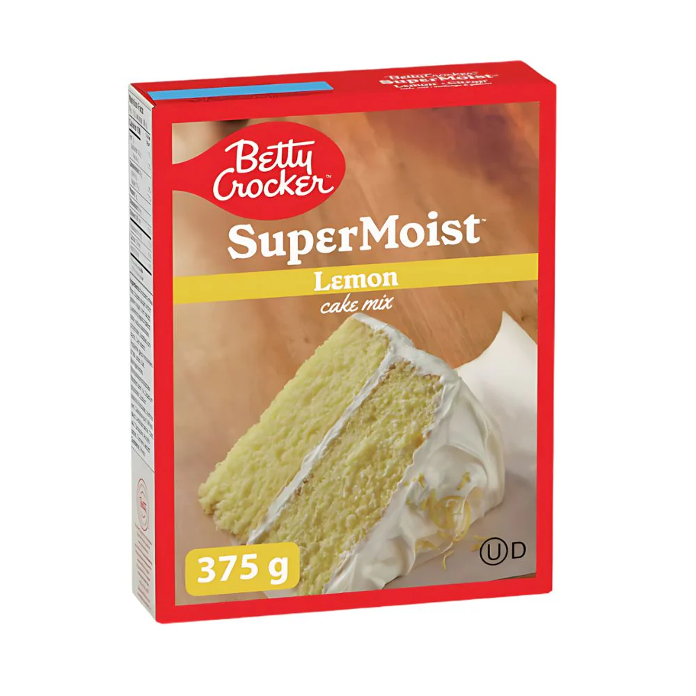 Betty Crocker Super Moist Lemon Cake Mix, preparato per torte al gusto di limone da 375g