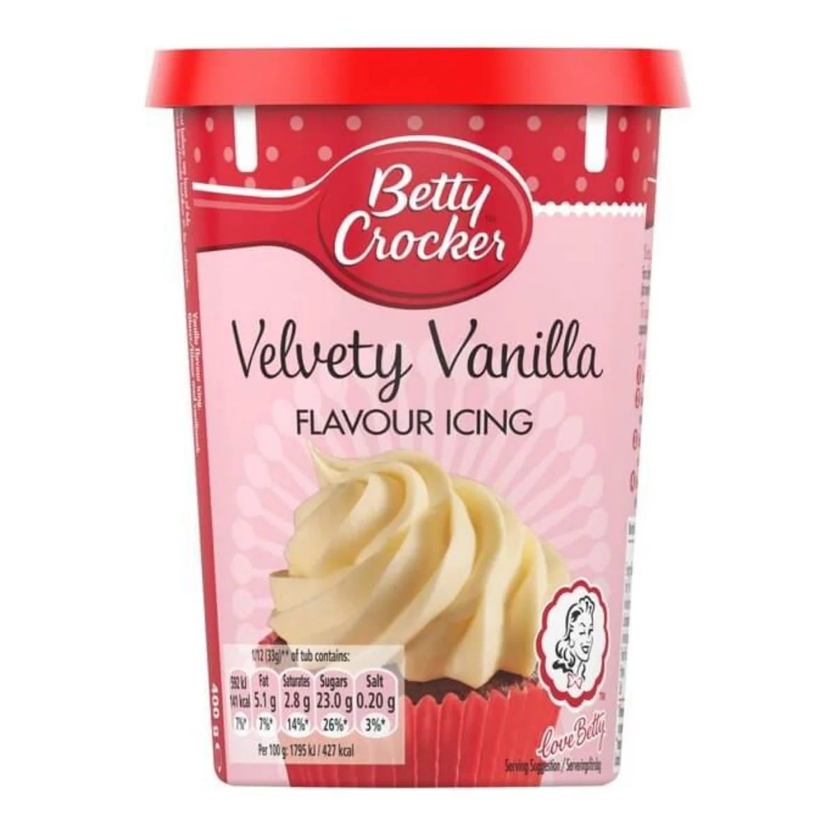 Betty Crocker Vanilla Icing, frosting alla vaniglia da 400g