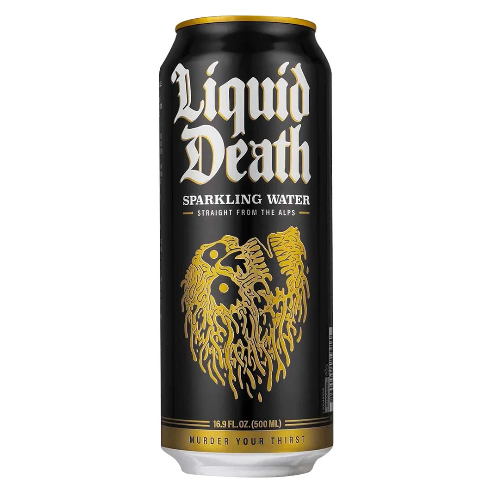 Liquid Death Sparkling Water, acqua frizzante da 500ml