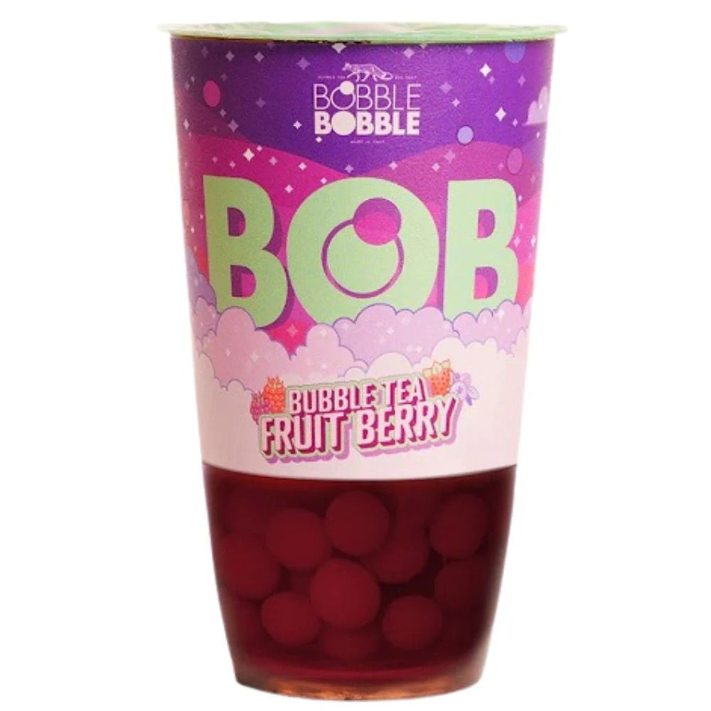 Bob Bubble Tea Fruit Berry, bubble tea al gusto di frutti di bosco da 360ml