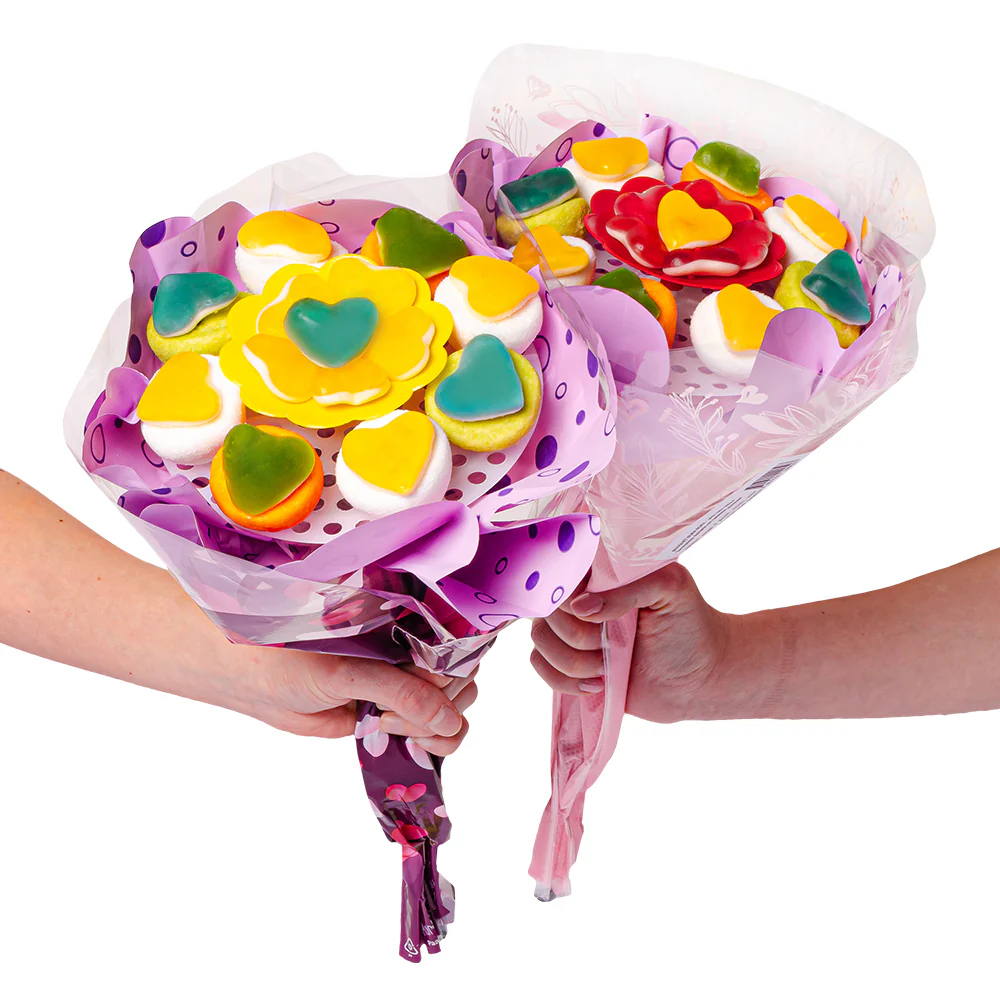 Wunnie Gummy Bouquet, bouquet di caramelle gommose e marshmallow misti 162g - Image 3