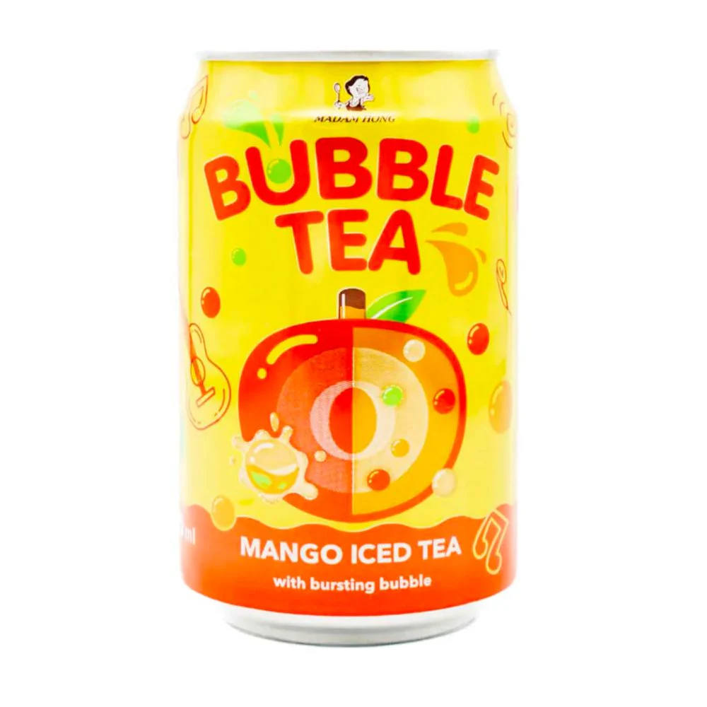 Bubble Tea Mango Iced Tea, tè al gusto mango con palline scoppiettanti da 320ml
