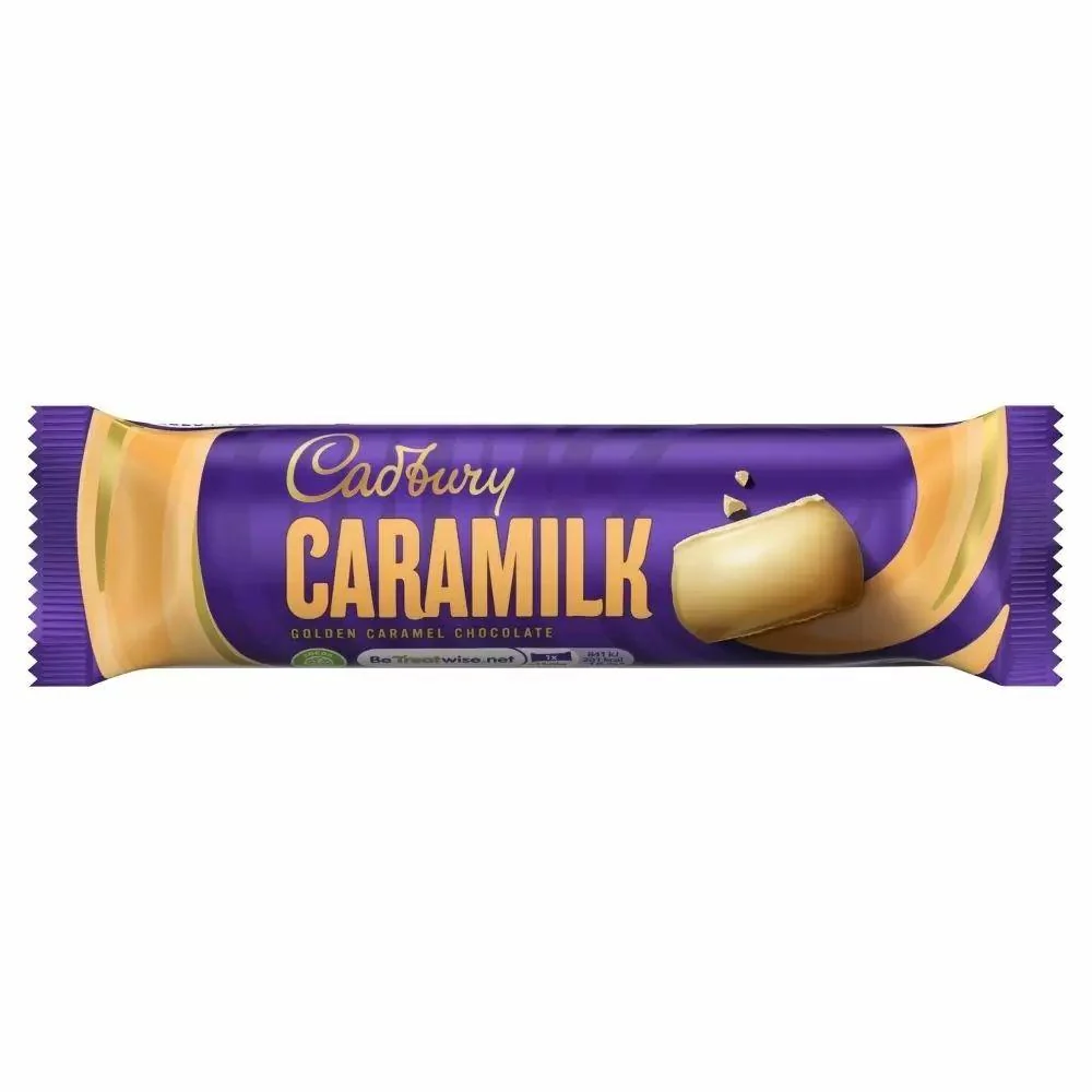 Cadbury Caramilk, barretta al cioccolato bianco ripiena di caramello da 37g