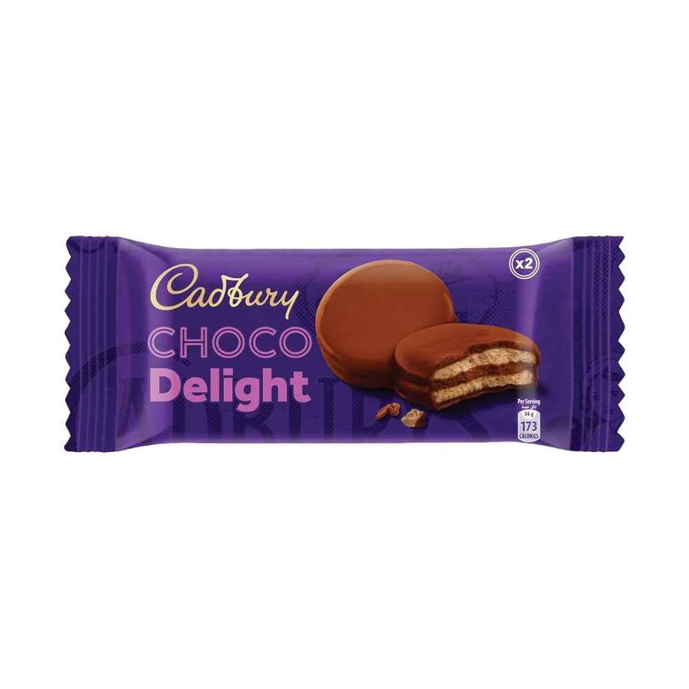 Cadbury Choco Delight, wafer ricoperti di cioccolato da 34g