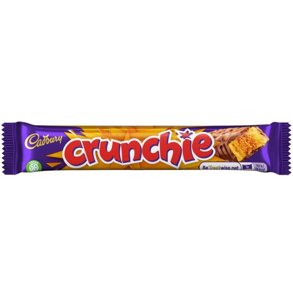 Cadbury Crunchie, barretta al cioccolato croccante da 40g