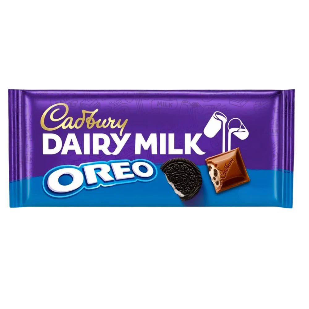 Cadbury Dairy Milk Oreo, tavoletta di cioccolato al latte e Oreo da 120g