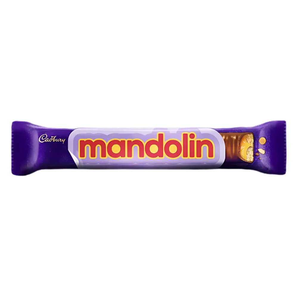 Cadbury Mandolin, biscotto ricoperto di caramello e cioccolato da 25g