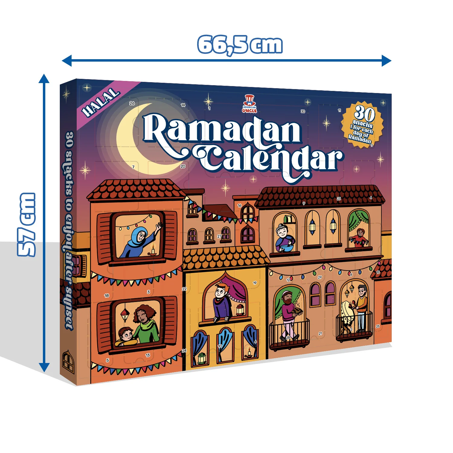 Ramadan Calendar, Calendario del Ramadan da 30 snack 100% halal dolci e salati - Image 2