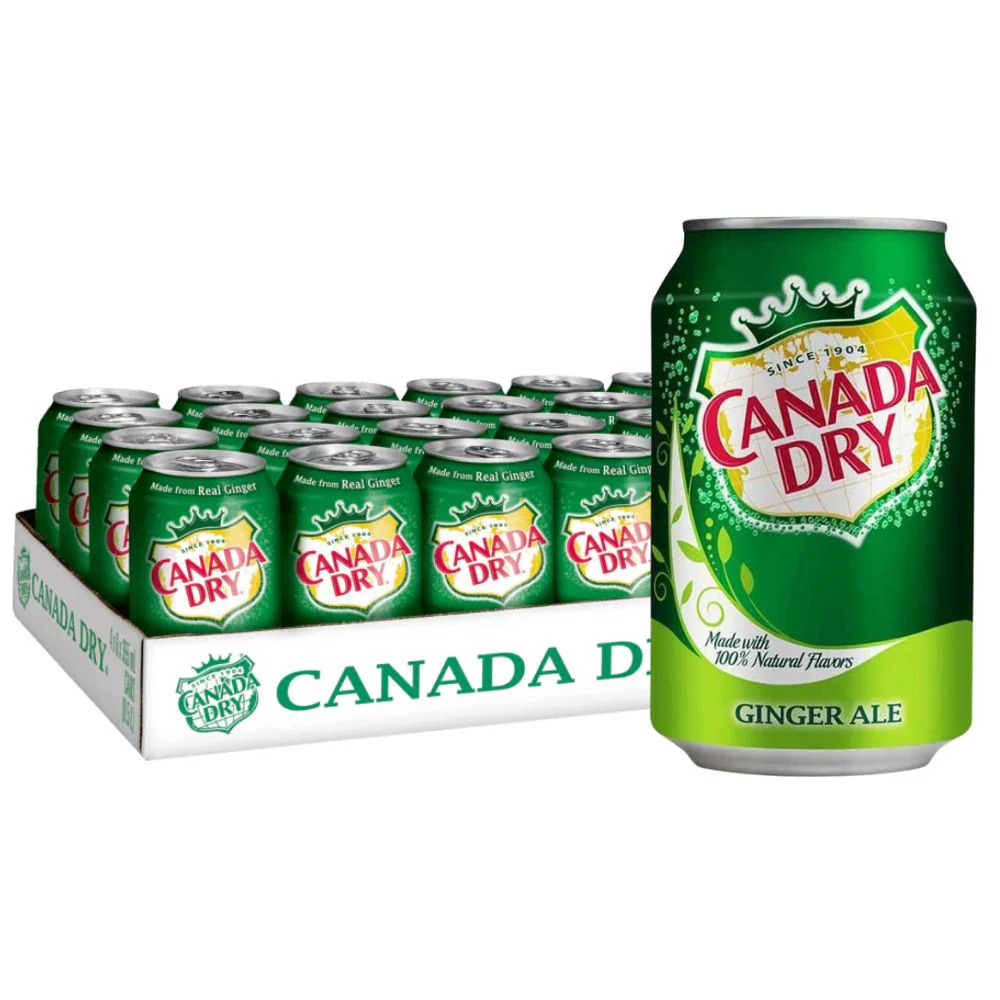 Canada Dry UK, bevanda allo zenzero da 330ml (confezione da 24)