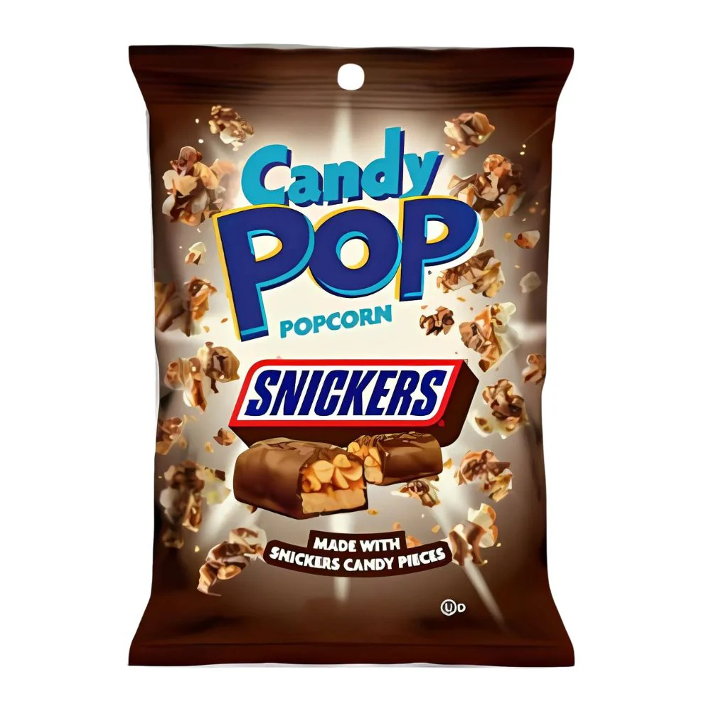 Candy Pop Popcorn Snickers Mini, popcorn al gusto di Snickers da 28g