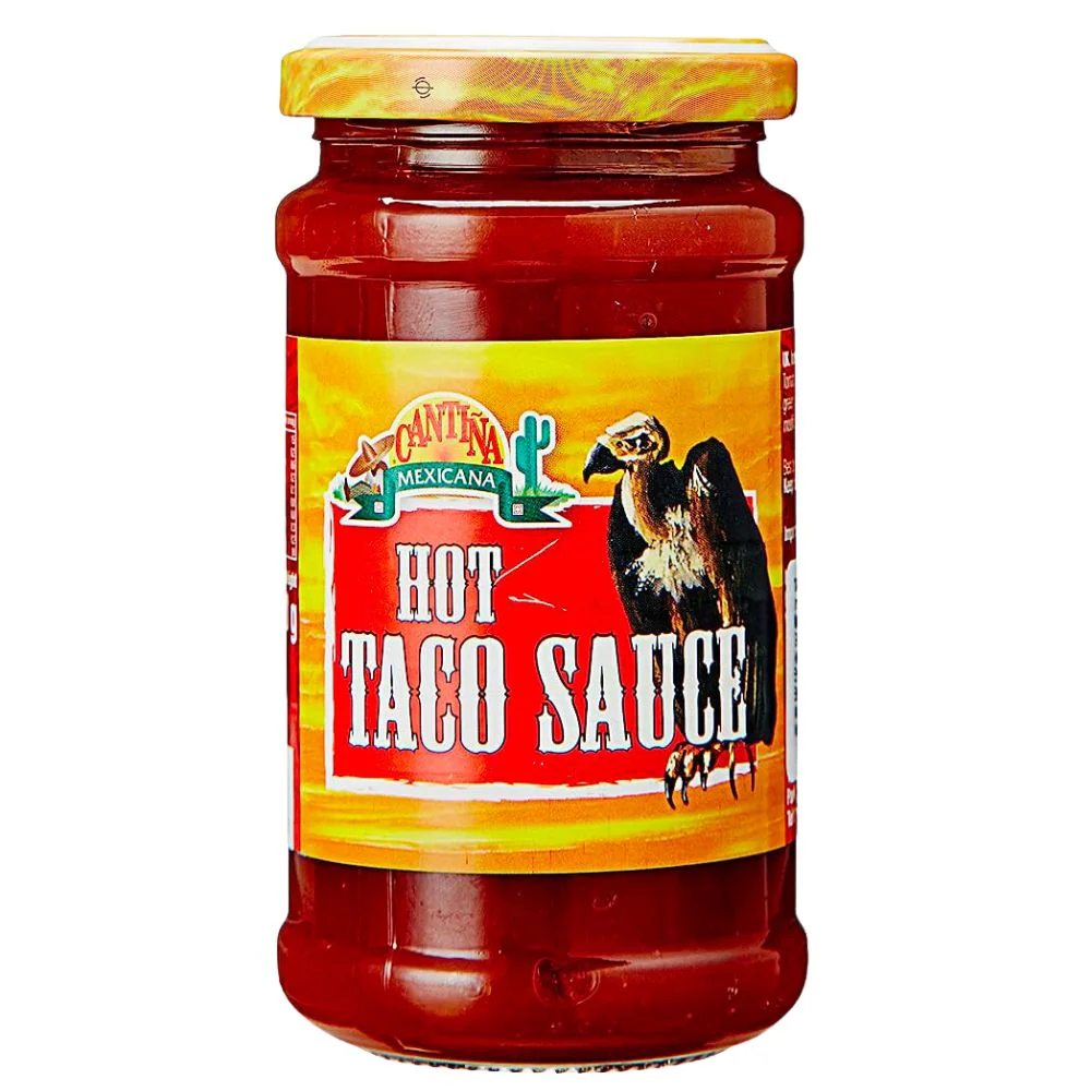 Cantina Mexicana Hot Taco Sauce, salsa extra piccante per tacos da 220g