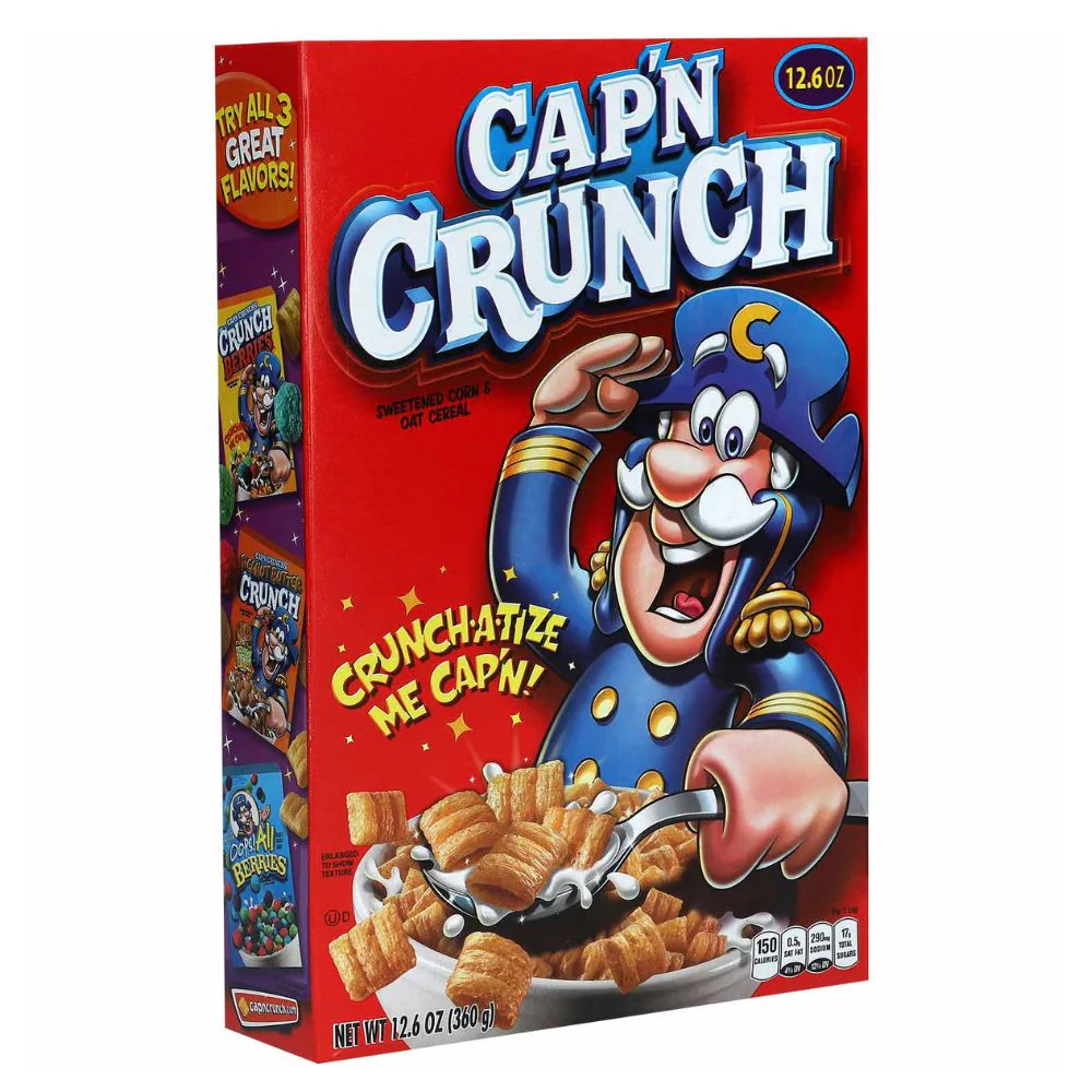 Cap’n Crunch Original, cereali al mais e avena da 360g