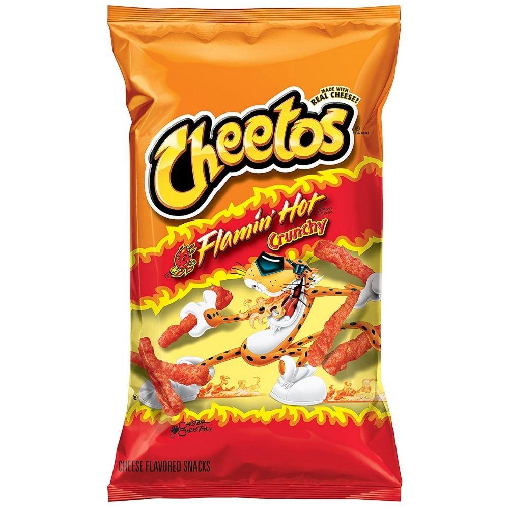 Cheetos Flamin' Hot Crunchy, bastoncini al formaggio piccante da 90g