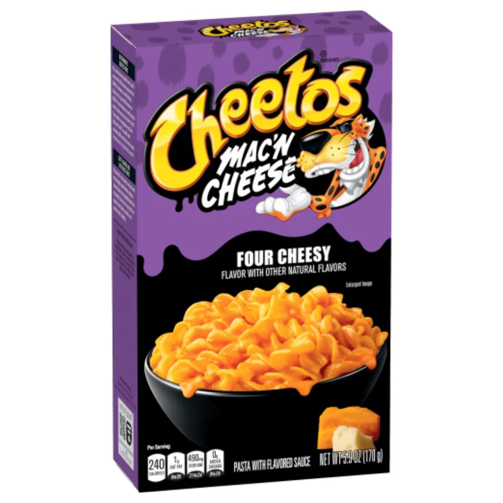 Cheetos Mac'n Cheese Four Cheesy Flavor, pasta al gusto di quattro formaggi da 170g