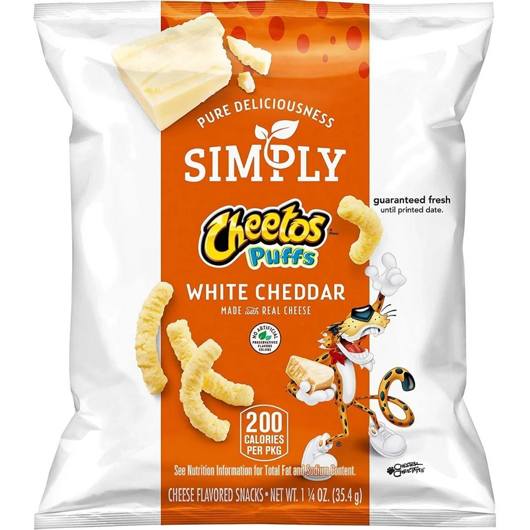 Cheetos Puffs White Cheddar, patatine leggere al cheddar da 35.4g