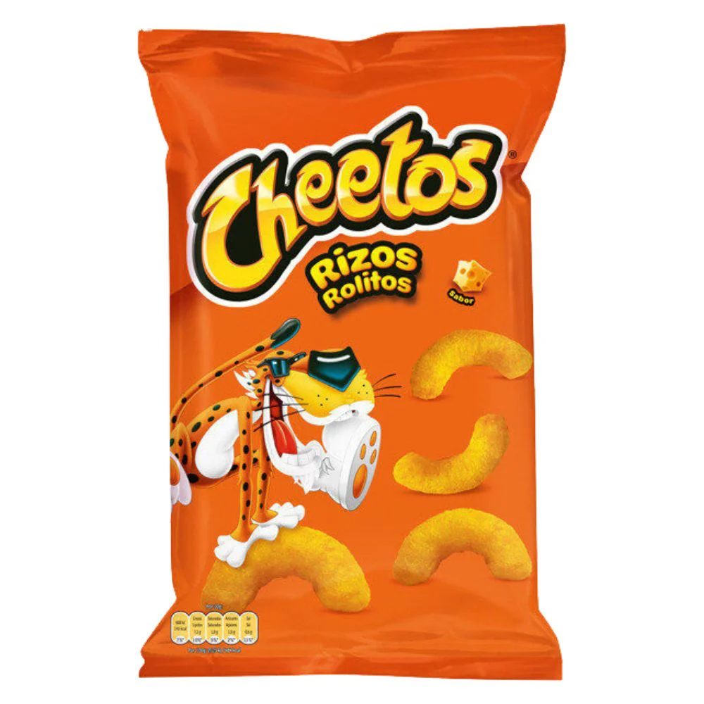 Cheetos Rizos Rolito, snack di mais al gusto di formaggio da 100g