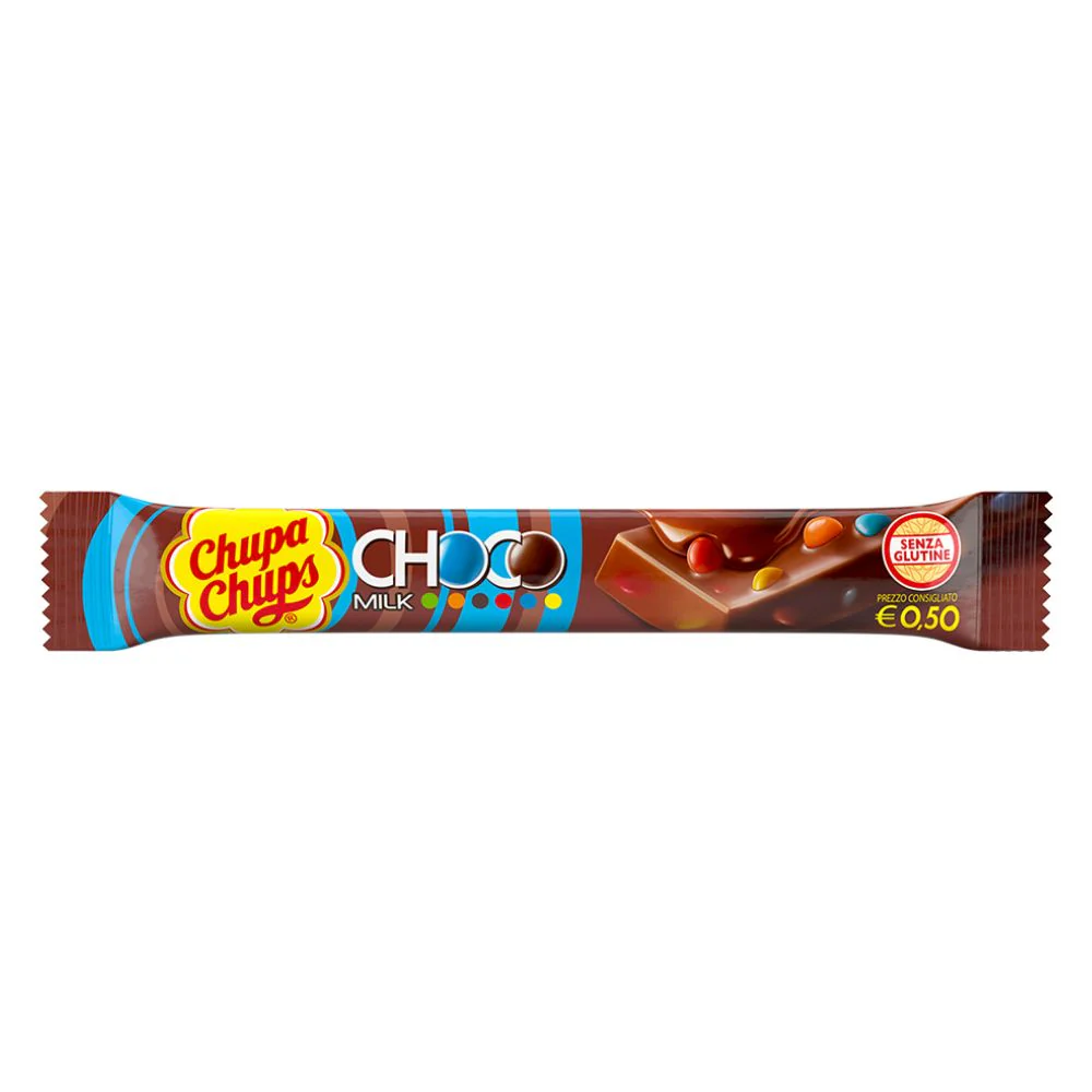 Chupa Chups Choco, barretta di cioccolato da 27g