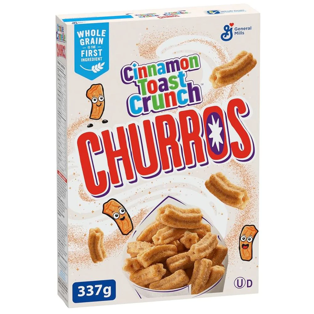 Cinnamon Toast Crunch Churros Cereal, cereali Churros alla cannella da 337g