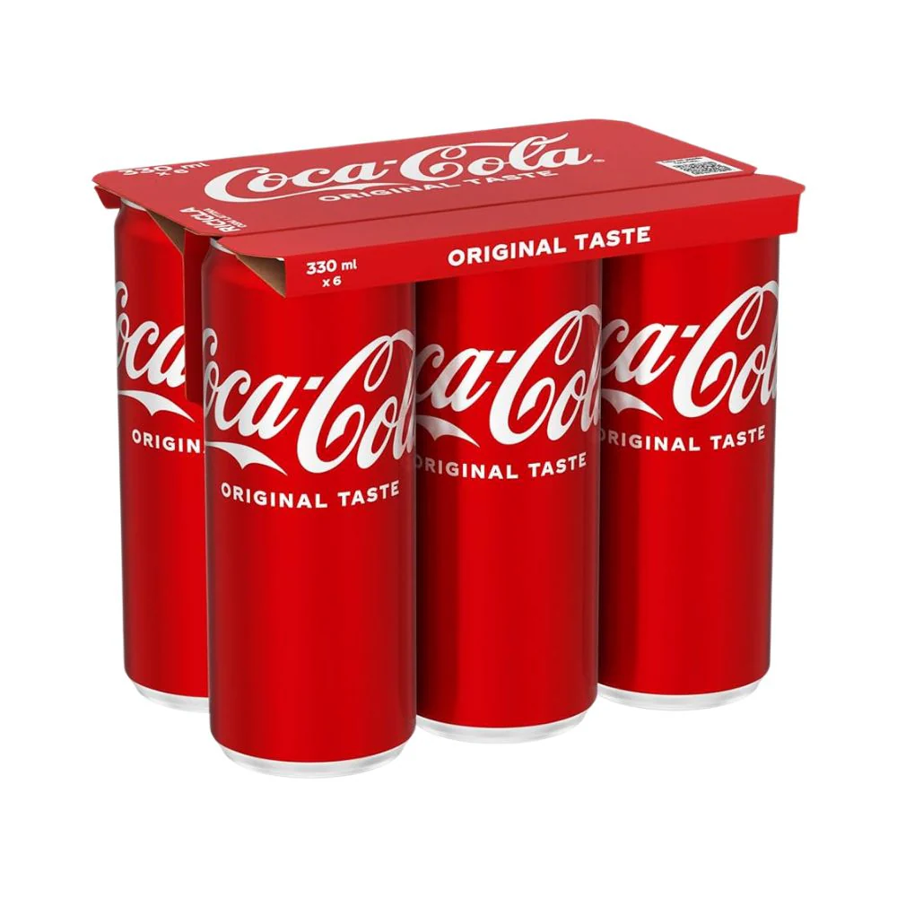 Coca-Cola, 6 lattine di Coca-Cola analcolica senza zuccheri da 330ml