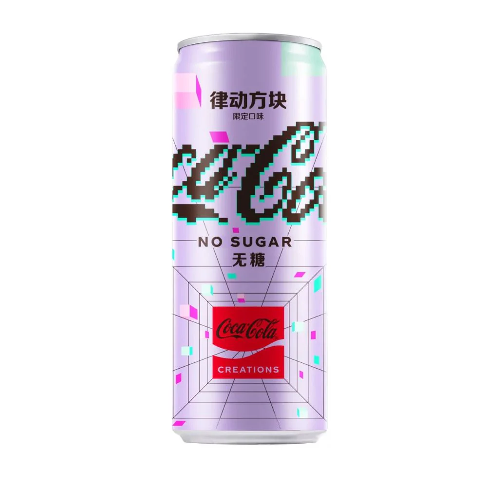 Coca Cola Byte China, coca cola senza zucchero limited edition da 330ml