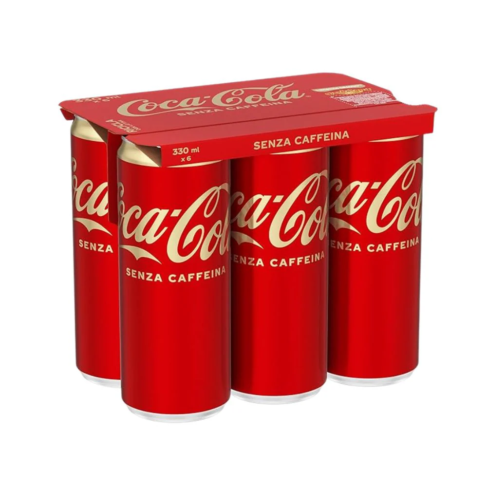 Coca-Cola Senza Caffeina, 6 lattine di Coca-Cola senza caffeina da 330ml
