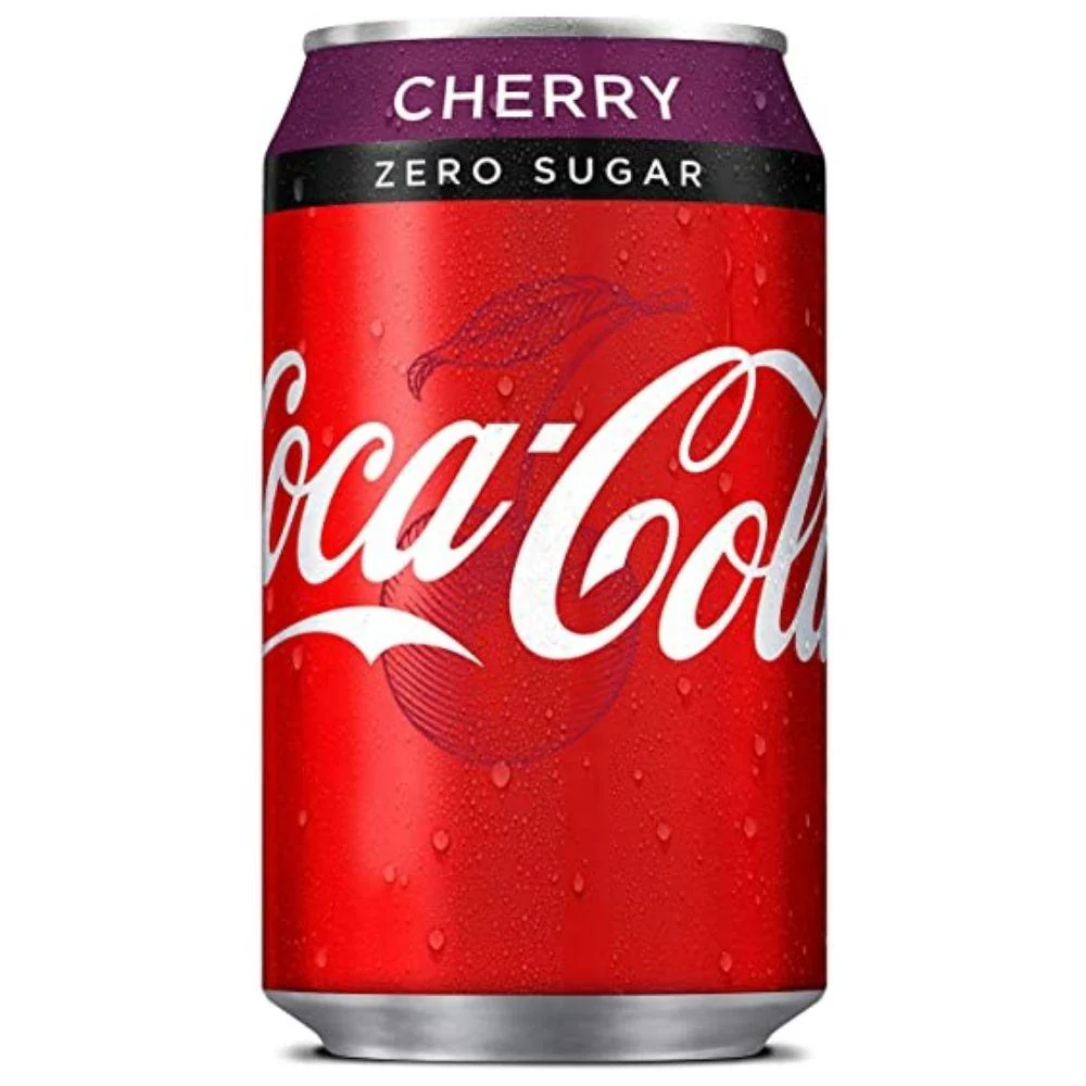 Coca Cola Cherry Zero UK, bevanda alla ciliegia con zero zuccheri da 330ml