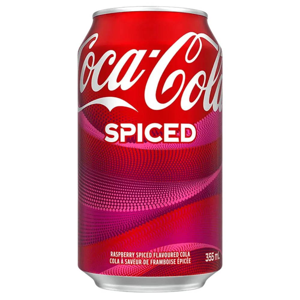 Coca Cola Spiced, bevanda al gusto di lampone piccante da 355ml