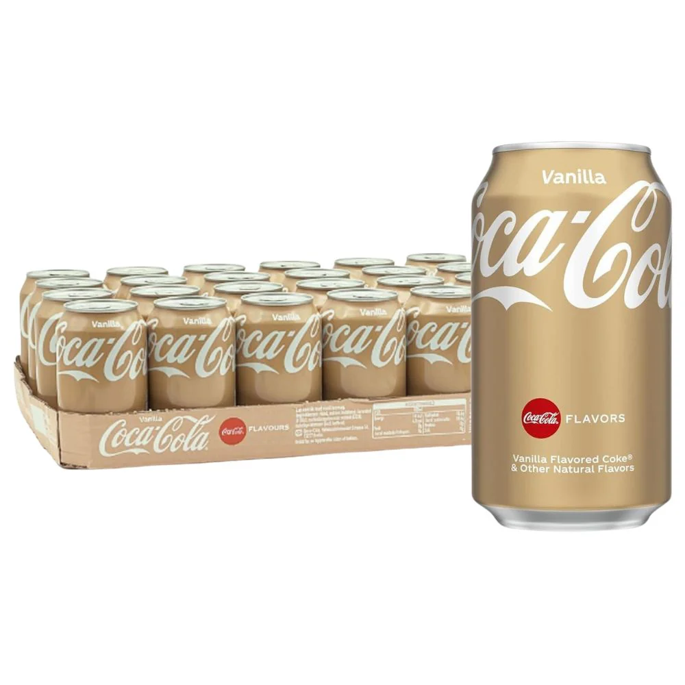 Coca Cola Vanilla, bevanda alla vaniglia da 330ml (confezione da 24)