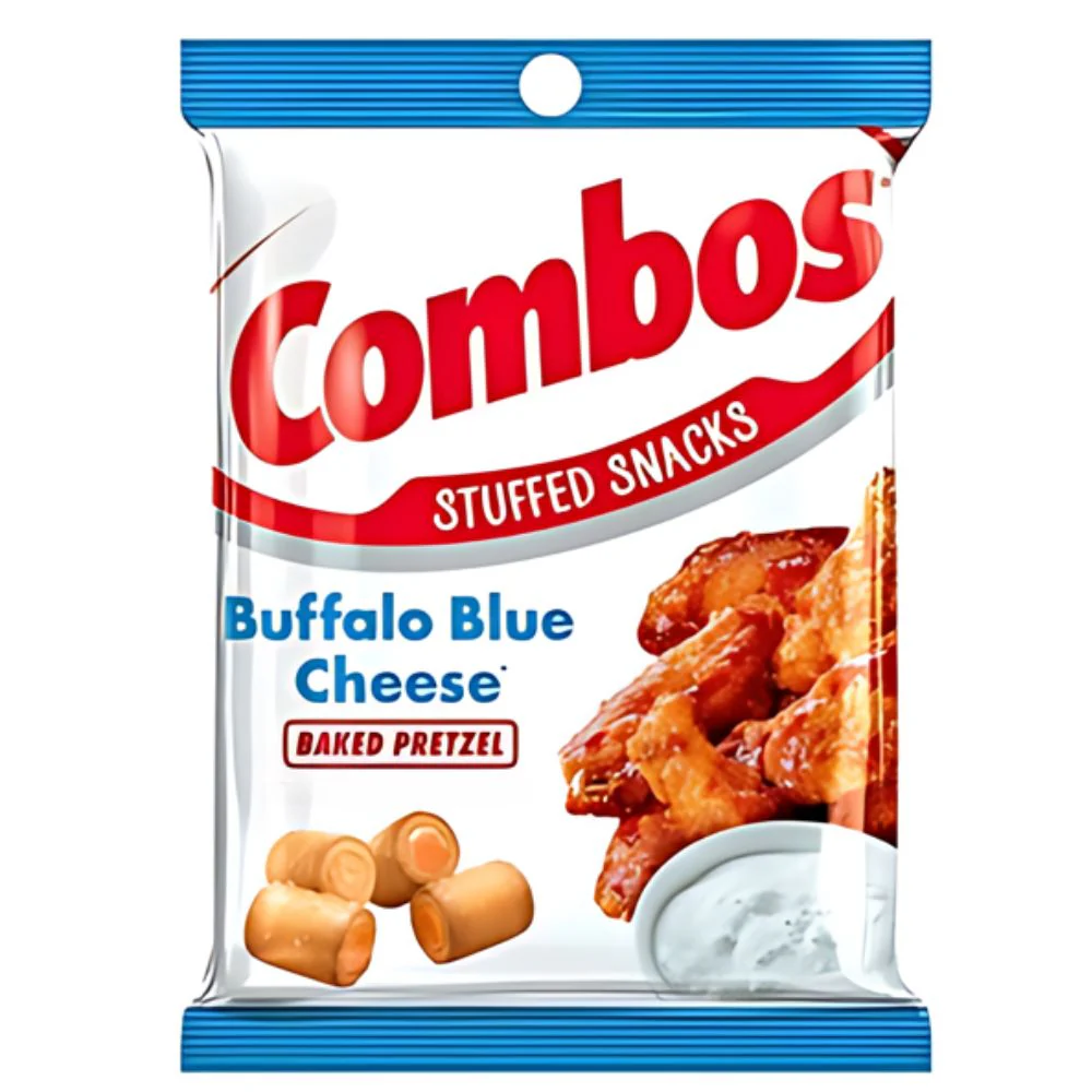 Combos Buffalo Blue Cheese Pretzel, pretzel al gusto di blue cheese e pollo da 178g