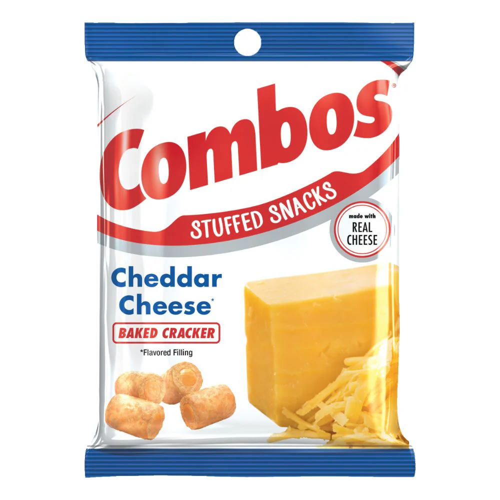 Combos Cheddar Cheese Cracker Big Pack, cracker al cheddar nel formato maxi