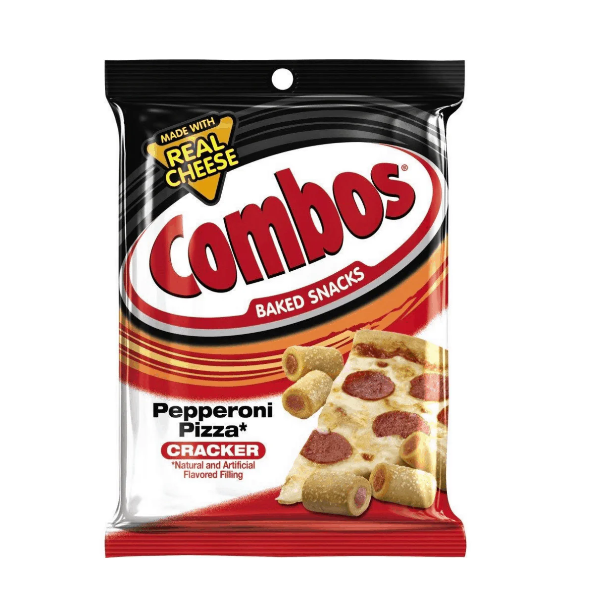 Combos Pepperoni Pizza Cracker Big Pack, cracker gusto pizza al salame piccante nel formato maxi