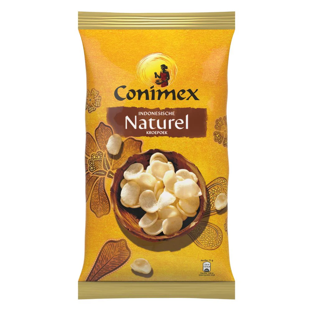 Conimex Naturel Kroepoek, chips di gambero da 120g