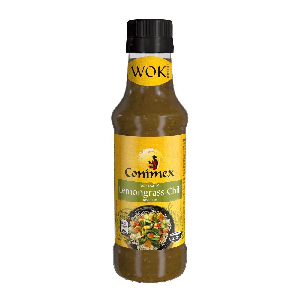 Conimex Wok Lemongrass Chili Sauce, salsa al gusto di lemongrass piccante da 175ml