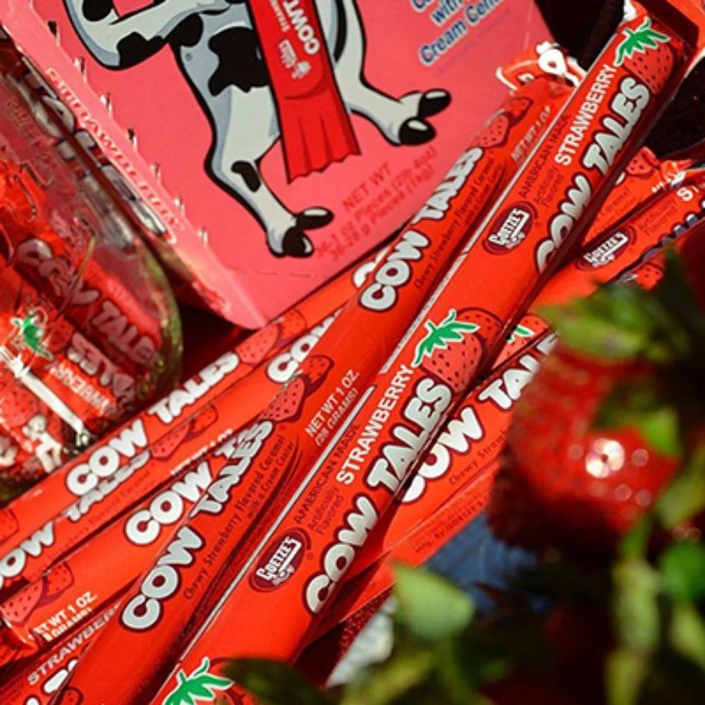 Cow Tales Strawberry, caramelle alla fragola da 28g - Image 2